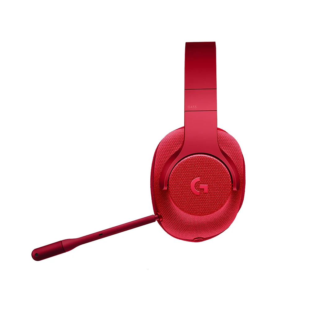 Logitech G433 игровая консоль + ПК/игровая бинауральная головная повязка красный