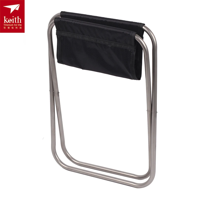 Складной стул Keith Outdoor из титана портативный для кемпинга рыбалки пешего туризма