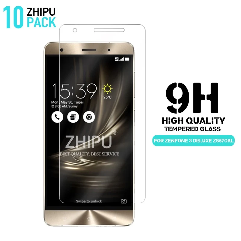 

10 Pcs/Lot 0.26mm 9H Tempered Glass For Asus Zenfone 3 Deluxe ZS570KL 5.7 inch Screen protective film For Zenfone 3 Deluxe Glass