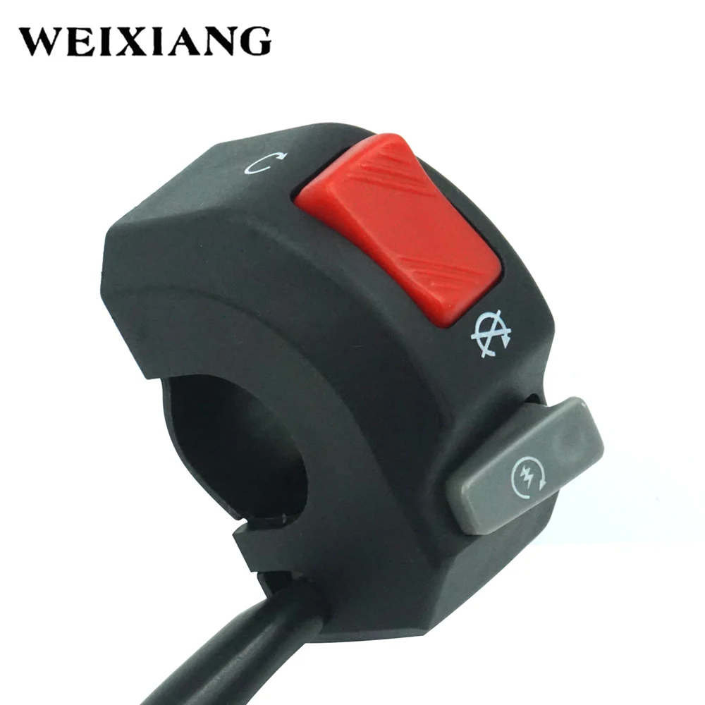 EB57 7//8/" Horn Universal Motor Handlebar Control Fog Light Black Motorcycle