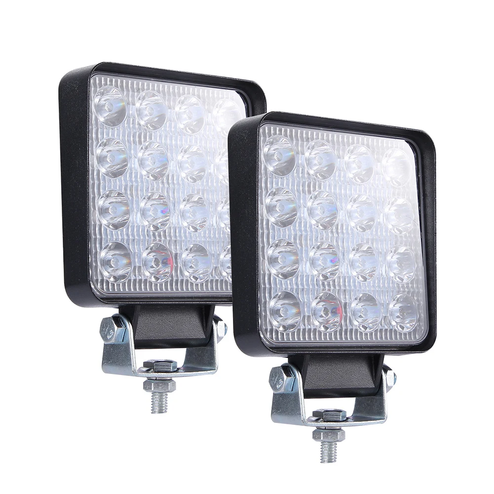 1 Pair 160W Waterproof Truck Driving Led Square Shape Off-road Vehicles Accessories Light Bar Easy Install Ships Boat Dustproof |