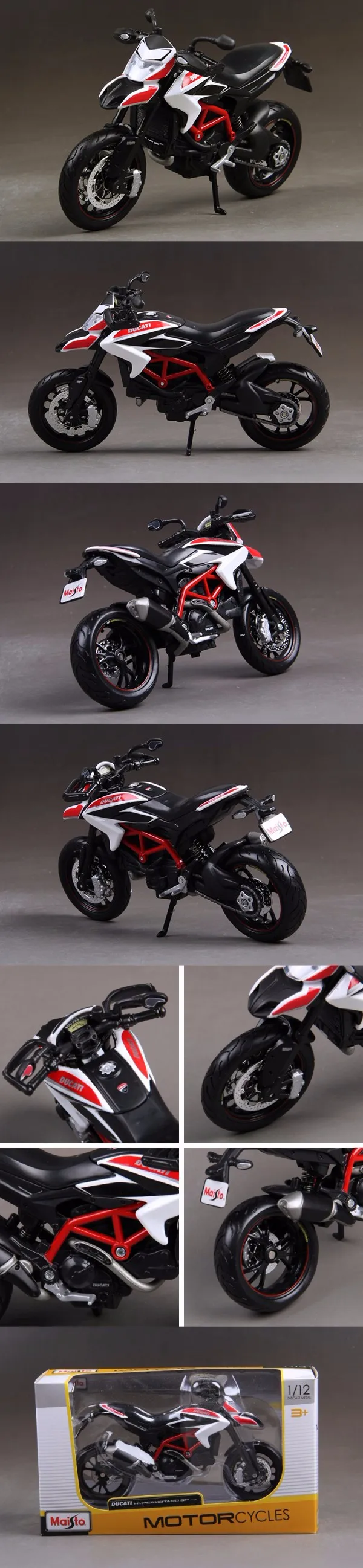 MAISTO DMH Hypermotard SP модель мотоцикла 1:12 Масштаб мотоцикл литье под давлением металлический велосипед миниатюрная гоночная игрушка для коллекции подарков