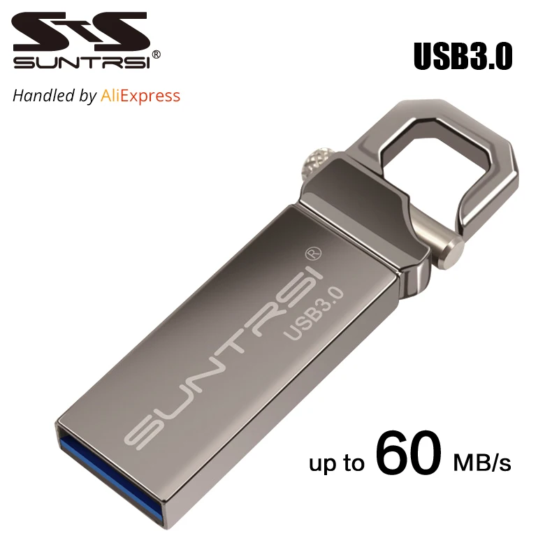 Suntrsi USB Flash Drive 16GB High Speed USB 3.0 Metal Waterproof Pendrive 64GB USB Stick 32GB Pen Drive Real Capacity USB Flash