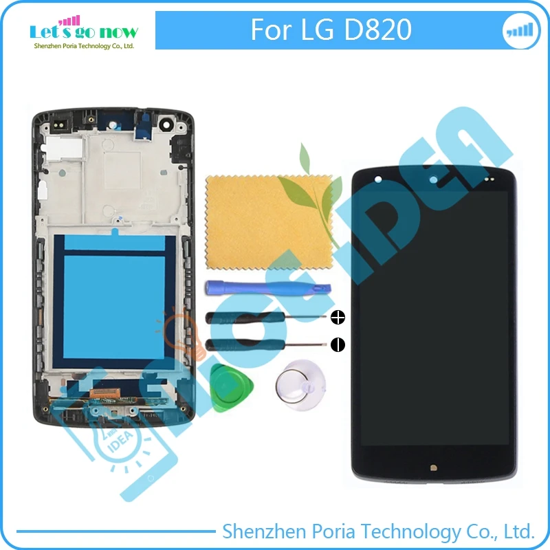 

For LG Google Nexus 5 D820 D821 LCD Display with Touch Screen Digitizer Assembly With Frame For LG D820 D821 Replacement Parts