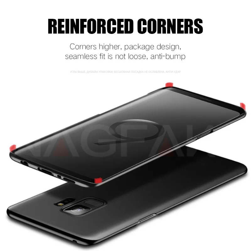 NAGFAK Роскошный Матовый Жесткий чехол для телефона Samsung Galaxy S9 S9Plus S8 S8Plus S7 S6 Edge