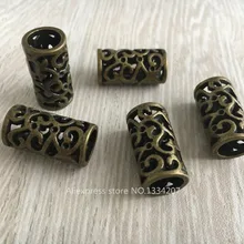 10 шт./партия латунные металлические волосы оплетка дредлок бусины кольца трубки манжеты аксессуары около 8 мм отверстие