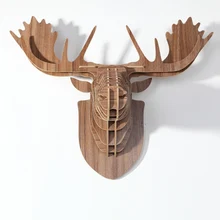 Европейская мода гостиной настенные декорации оленей завесы мужской голова оленя