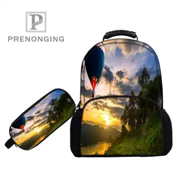 

Custom 17inch hot-air- Backpacks Pen Bags 3D Printing School Women Men Travel Bags Boys Girls Book Computers Bag#1031-8-Hot
