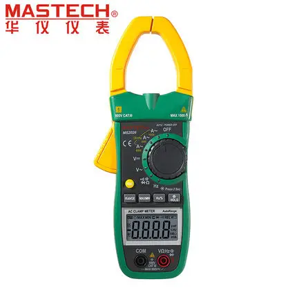 

MASTECH MS2026 Digital AC Current Clamp Meter Auto Range Ammeter Voltmeter Ohmmeter w/ Capacitance & Frequency Test