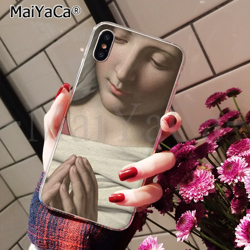 MaiYaCa Virgin Mary Christian Рождество Новое поступление черная ячейка чехол для телефона iphone 11 pro 8 7 66S Plus X XS MAX 5s SE XR