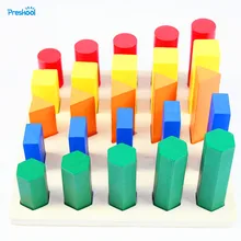 Детская игрушка Монтессори деревянная игрушка геометрический цилиндр раннее образование Дошкольное обучение детские игрушки Brinquedos Juguetes