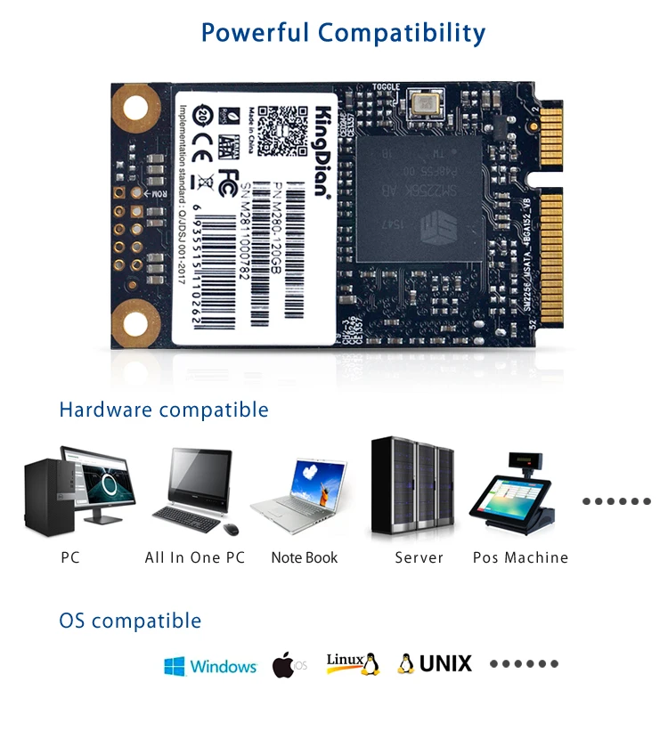 KingDian Msata SSD Sata жесткий диск 120 ГБ 240 для ноутбука Внутренний твердотельный