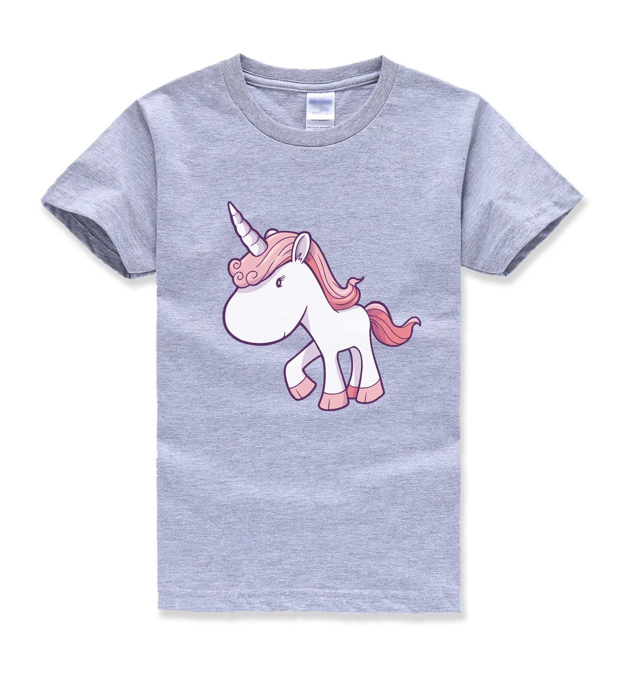 

2018 summer new fashion hot sale unicorn printing tops t shirt kids horse kawaii t shirts boys girls short sleeve harajuku shirt