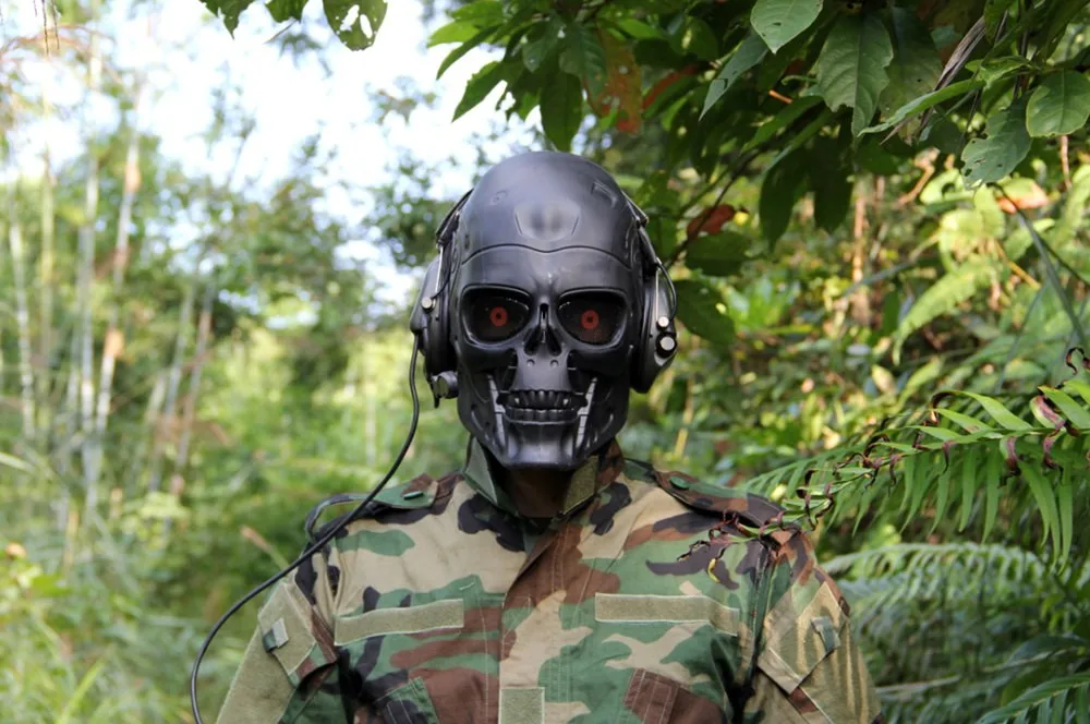 tactical skull face mask military Terminator field mask CS skull mask protective party for hunting paintball (13)