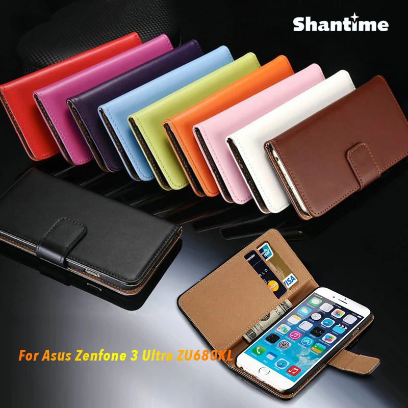 

PU Leather Phone Case For Asus Zenfone 3 Ultra ZU680KL Flip Case For Asus ZU680KL Business Case Soft Silicone Back Cover