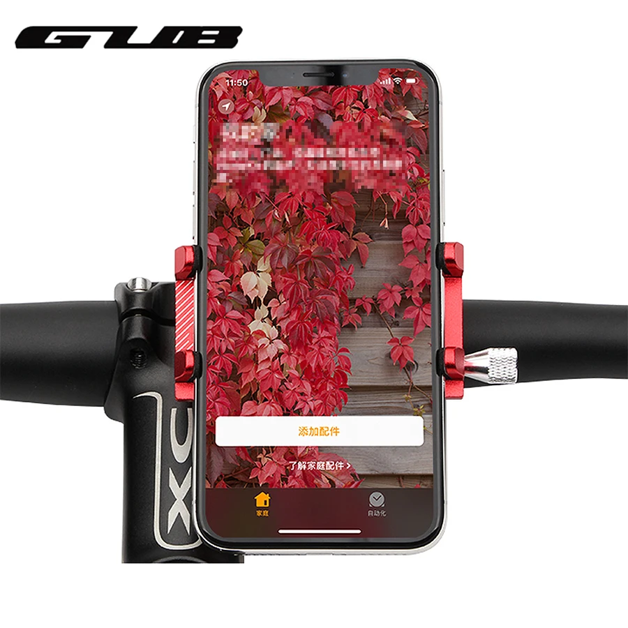 GUB G-81 кронштейн для крепления на руль с зажимом, подставка для велосипеда, регулируемый держатель для телефона, противоскользящий велосипед для телефона Размером 3,5-6,2 дюйма