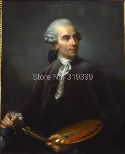 

portrait-of-joseph-vernet-1778 by Louise Elisabeth Vigee Le Brun ,handmade oil painting reproduction on linen canvas,Old master