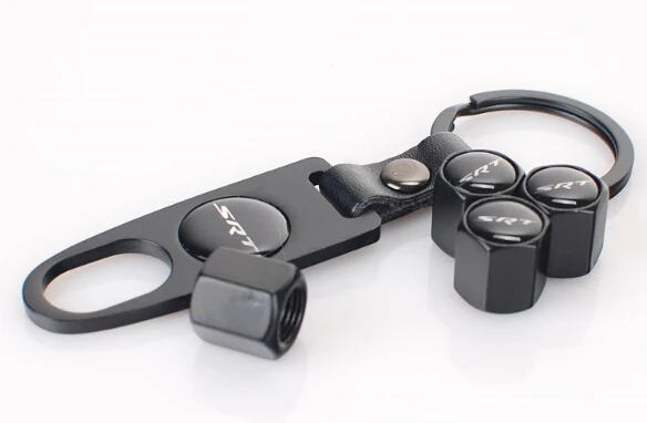 Кожа пряжки крышки клапана шины клапан пыли стебли воздуха + брелок для сто (