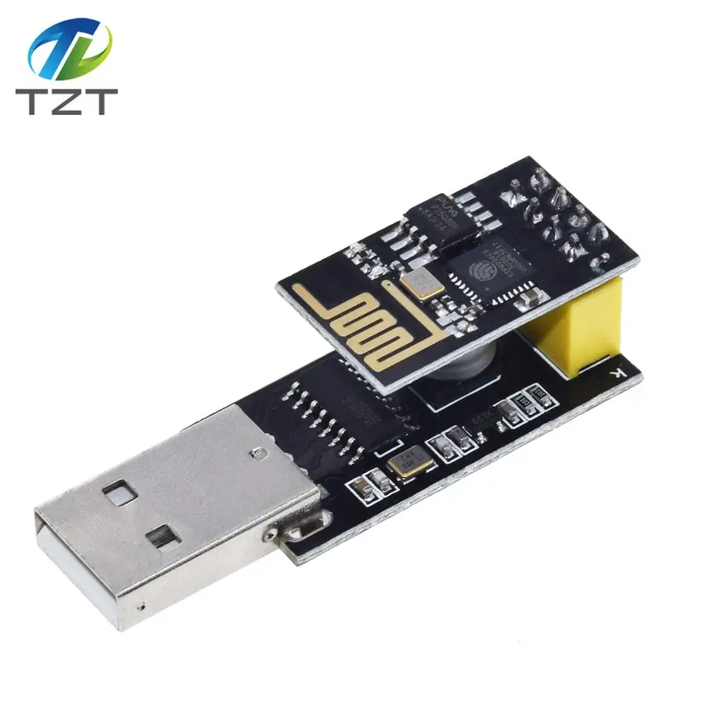 ESP01 программатор адаптер UART GPIO0 ESP-01 Adaptaterr ESP8266 CH340G USB к ESP8266 Серийный беспроводной Wifi модуль разработки платы - Цвет: Adapter with ESP-01