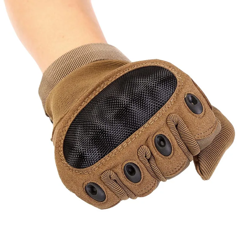 

Tactical Military Army Paintball Camping Hiking Gloves Full Finger Anti-Skid Rubber Hard Knuckle Gloves Sportswear Accessories