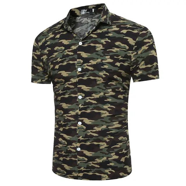 camisa camuflaje hombre