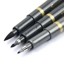 3 шт./компл. Черный кисти для каллиграфии ручки для написания Подпись маркер канцелярские принадлежности для школьных картина товары для рукоделия в подарок