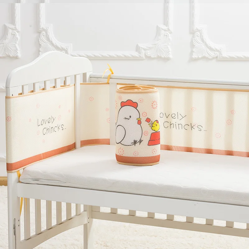 2pcs/set Breathable Summer Baby Bedding Bumper Collision Half Around baby bumper crib set Cotton Printing Mesh Safety Rails 2pcs/set Breathable Summer Baby Bedding Bumper Collision Half Around baby bumper crib set Cotton Printing Mesh Safety Rails