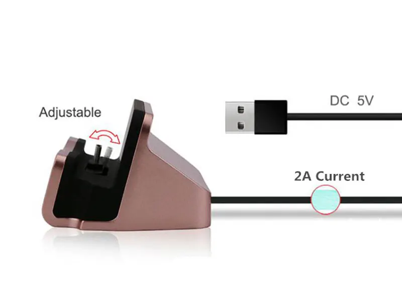 JIATEXIN Desktop синхронизации данных Тип-C USB док-станция Зарядное устройство станция для Huawei Honor 8 Pro/Honor V9/Honor 10/9 USB-C док-станция для зарядки