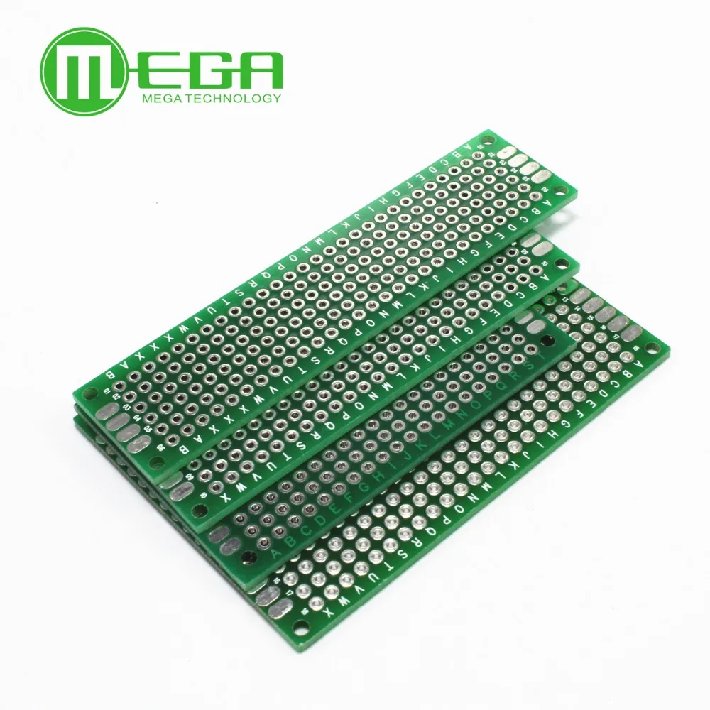 4 шт. 5x7 4x6 3x7 2x8 см Двусторонняя Медь прототип pcb универсальный совет стекловолокна доска для Arduino - изображение