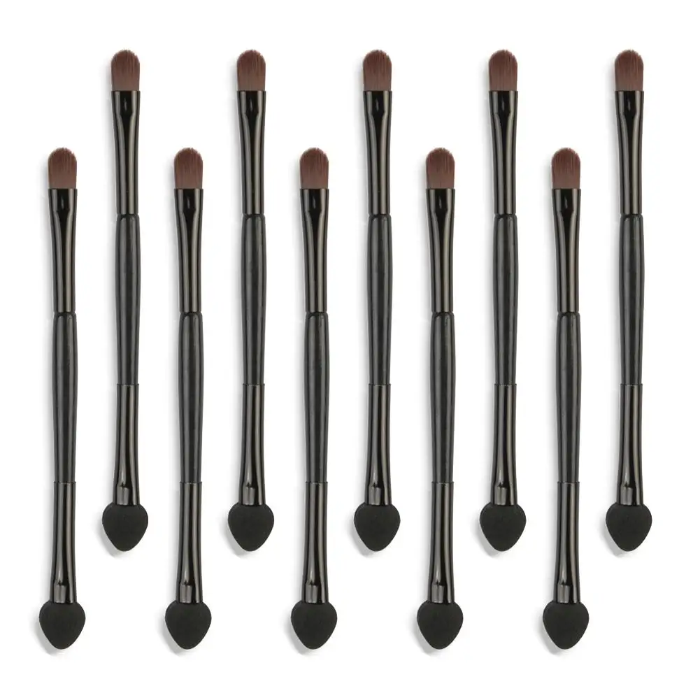 10Pcs Professional Eyeshadow Applicator Sponge Brushes Double Ended Eye