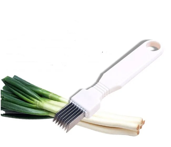 1PC Stainless Steel Green Onions Cutter Green Spring Onion Slicer Device Vegetable Shredder