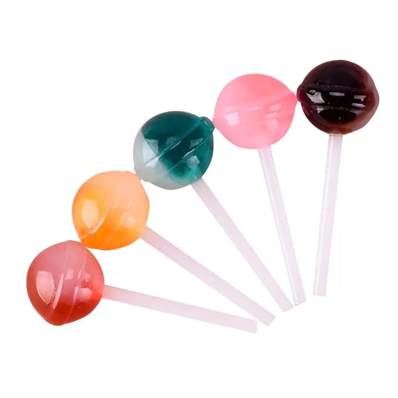 5 шт. милые моделирование Lollipop очаровательны легкий брелок для ключей сумки