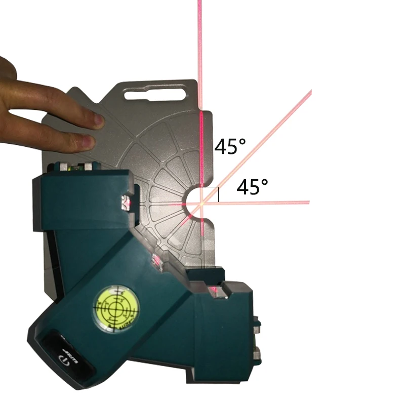 

45/90 Degree Right Angle Floor Laser Level Square Tile Ground Instrument Wall Movable Measurement Tool With Magnetic Board