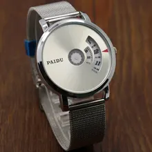 Famous Brand PAIDU Luxury Full Steel Women Turntable Unique Quartz Watch Men’s Casaul Wrist Watch Creative Dress Watch