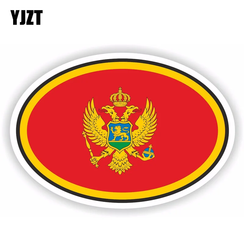 YJZT 13.1CM*8.7CM Car Window MONTENEGRO Flag Sticker Accessories 6-1687 | Автомобили и мотоциклы
