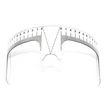 

1PC Reusable Semi Permanent Eyebrow Ruler Eye Brow Measure Tool Eyebrow Guide Ruler Microblading Calliper Stencil Makeup 20cm