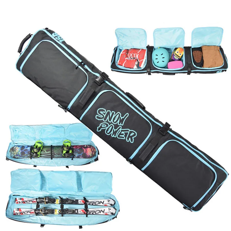 

Skiing Snowboard Bag Ski 106-180cm Scratch-Resistant Monoboard Plate Protective Case Dumpling Skiing Board Bag large capacity