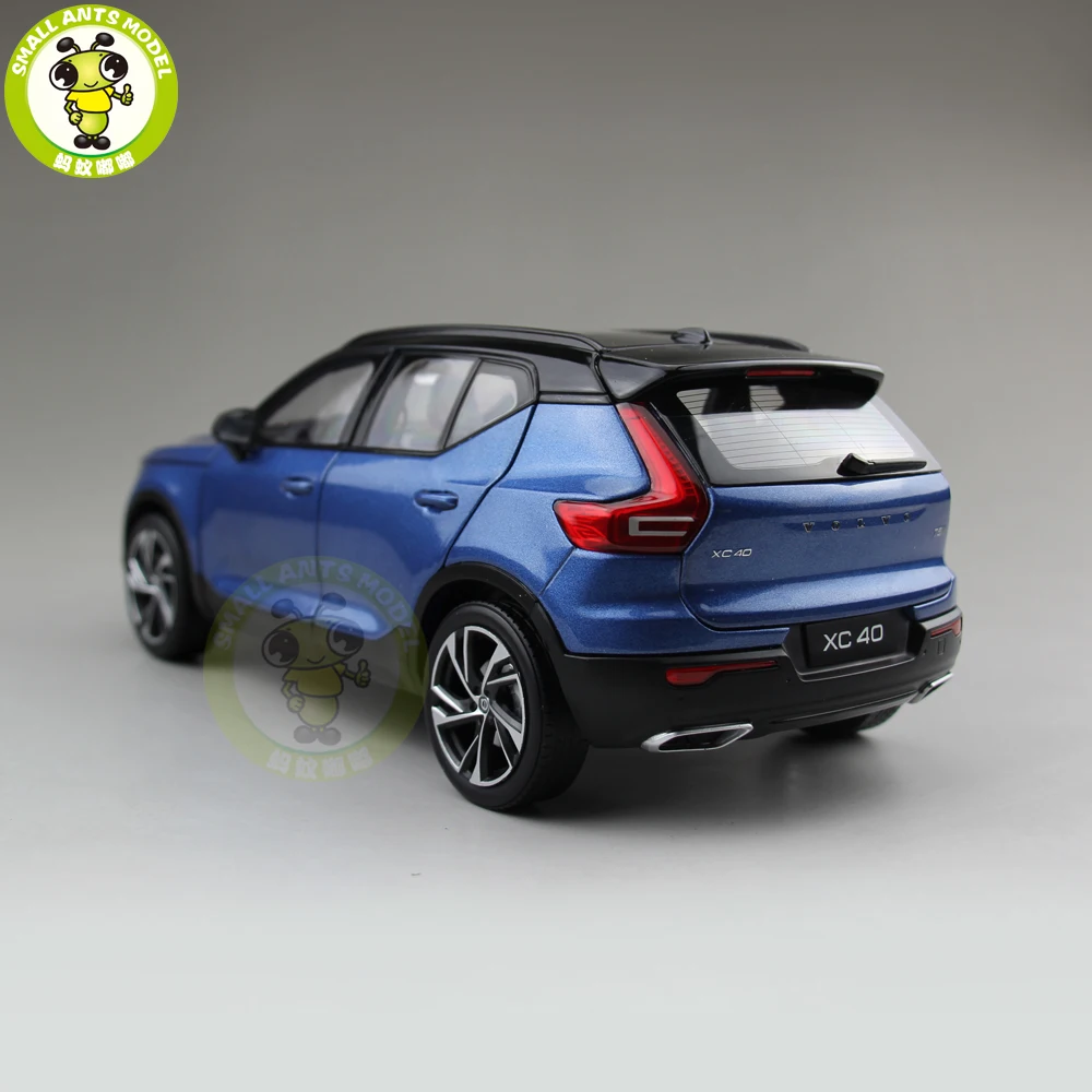Новинка 1/18, Volvo XC40 SUV литая модель, металлическая модель автомобиля, модель внедорожника, подарок для мальчиков и девочек, коллекция хобби, синий цвет
