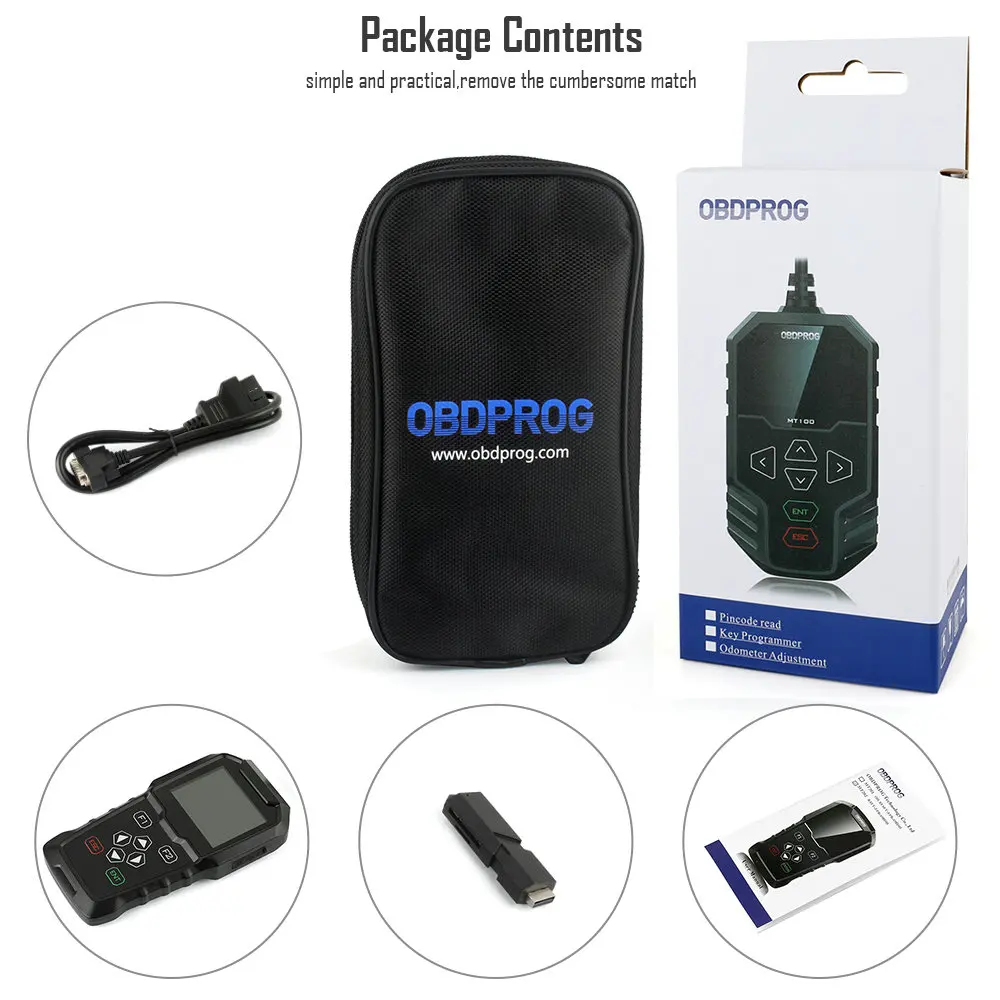 OBDPROG MT006 OBDPROG MT006 профессиональная программа OBD2 ключ программист иммобилайзер одометр коррекция Регулировка пробега ODB2 диагностический инструмент - Цвет: OBDPROG MT006