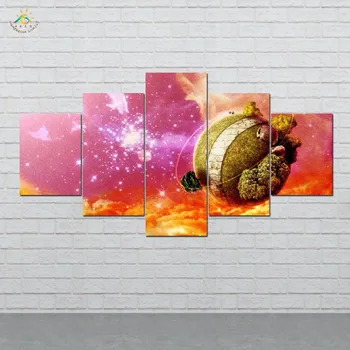 

Anime Dragon Ball King of World Wall Art Canvas Painting Posters and Prints Decorative Picture Decoration Home 5 Pieces