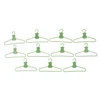 10 PCS / Lot Lovely Green Hangers Mini Cute Wardrobe Dress Coat Clothes Plastic Accessories For babi Doll Dollhouse Gift Toy ► Photo 3/6