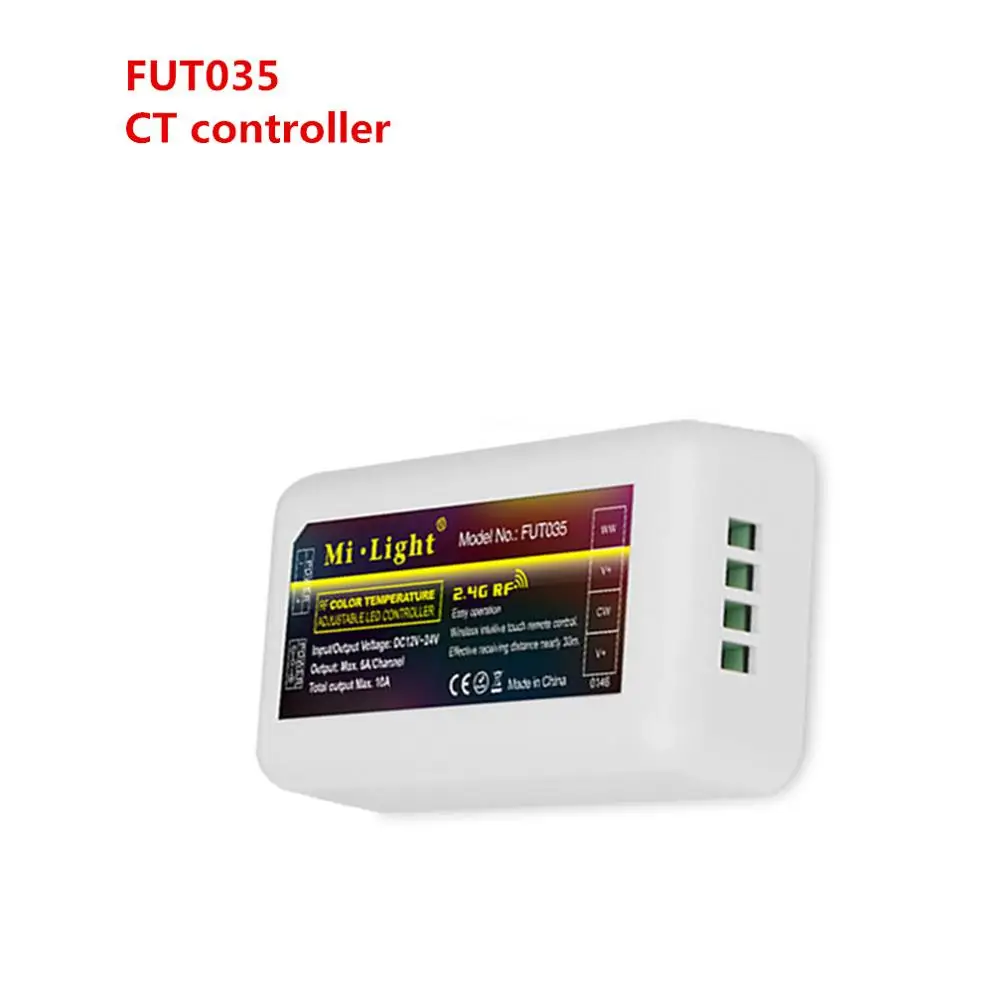 2,4G 4-Zone Miboxer WiFi Led контроллер RGBW контроллер Беспроводной RF пульт дистанционного управления группа затемнения для 5050 3528 Светодиодная лента - Цвет: FUT035 CT controller