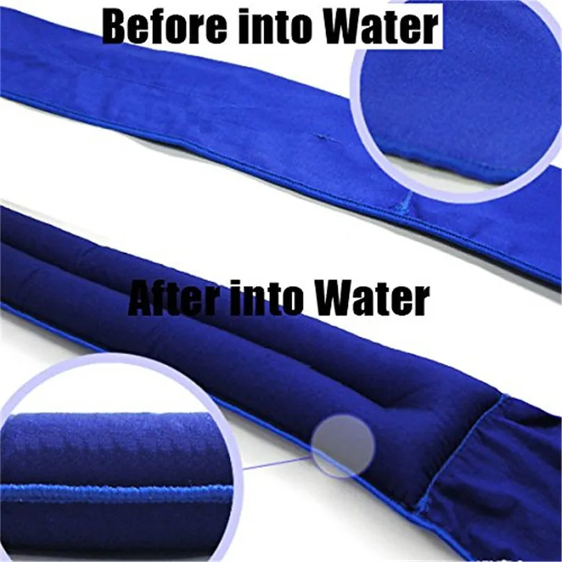 Hiking Scarves Body Ice Cooling Bandana Scarf Wrap Headband Outdoor Sports Summer Neck Cooler #3M07 (11)