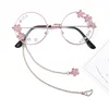 Cute Sakura Wing Pendant Clear Optical Glasses Frame Women Round Girls Retro Gothic Handmade Eyewear Bowknot Glass Oculos Gafas ► Photo 1/6