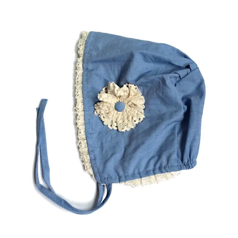 

Fashion New Vintage Baby Adjustable Hat Baby Fotografia Props Cotton Infant Bonnet Baby Girl Hat Accessories