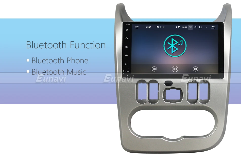 Clearance Eunavi Android 7.1 Car Radio GPS Navigation For Renault Logan Sandero Duster 2015 2016 1 Din 9