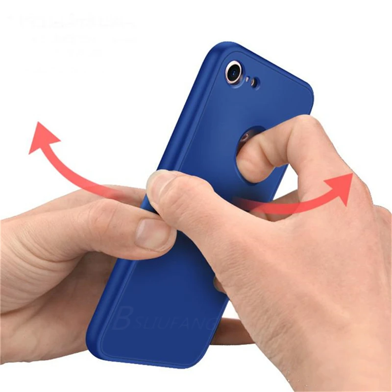 360 funda de teléfono de lujo de protección de cuerpo completo para iPhone 8 7 6 6 S Plus silicona suave TPU delgada trasera cubierta para iPhone XS MAX XR 5 5S 360 funda de teléfono de lujo de protección de cuerpo completo para iPhone 8 7 6 6 S Plus silicona suave TPU delgada trasera cubierta para iPhone XS MAX XR 5 5S