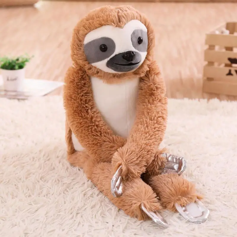 75 см реалистичный плюшевый Ленивец игрушки мягкие животные Ленивец медведь кукла милые игрушки для детей детские мальчики девочки день рождения