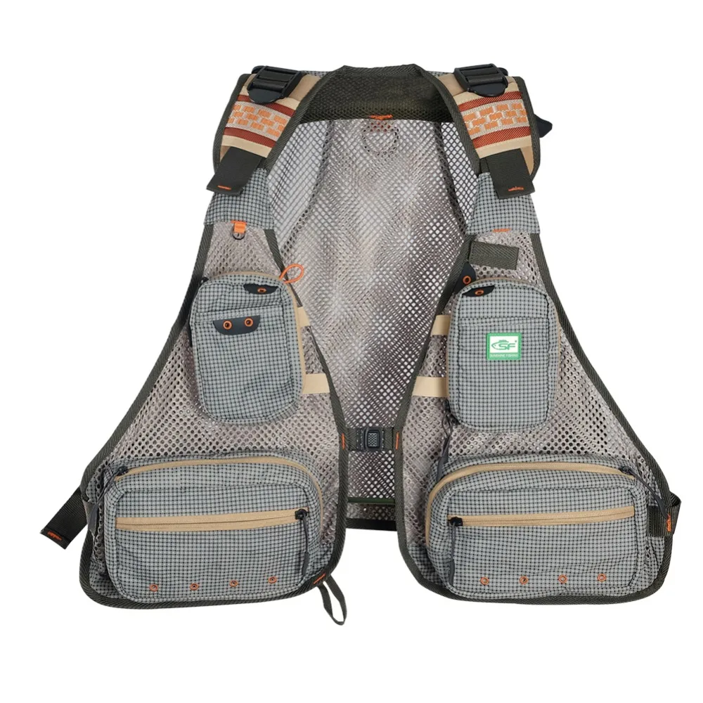 

SF Utral Lightweight Fly Fishing Vest trout Breathable Mesh Vest Backpack 0.96LB