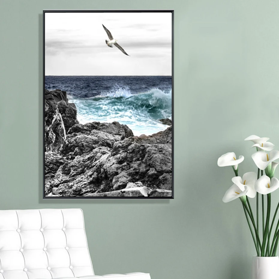 Modern-Seascape-Pineapple-Seagull-Canvas-Painting-Abstract-Nordic-Posters-Prints-Wall-Art-Pictures-for-Living-Room (2)